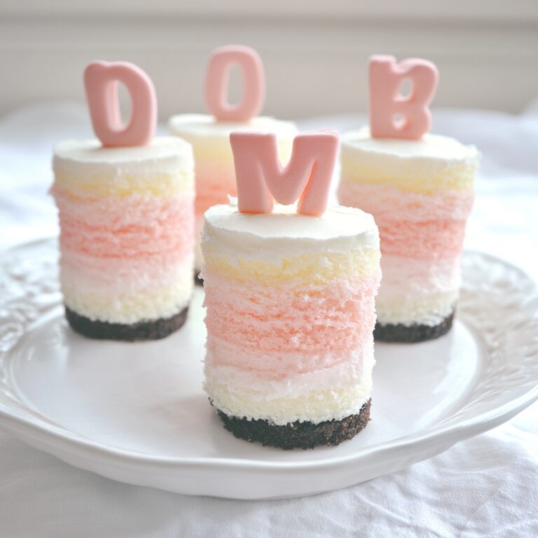 Stunning Mini Ombre Cakes Recipe