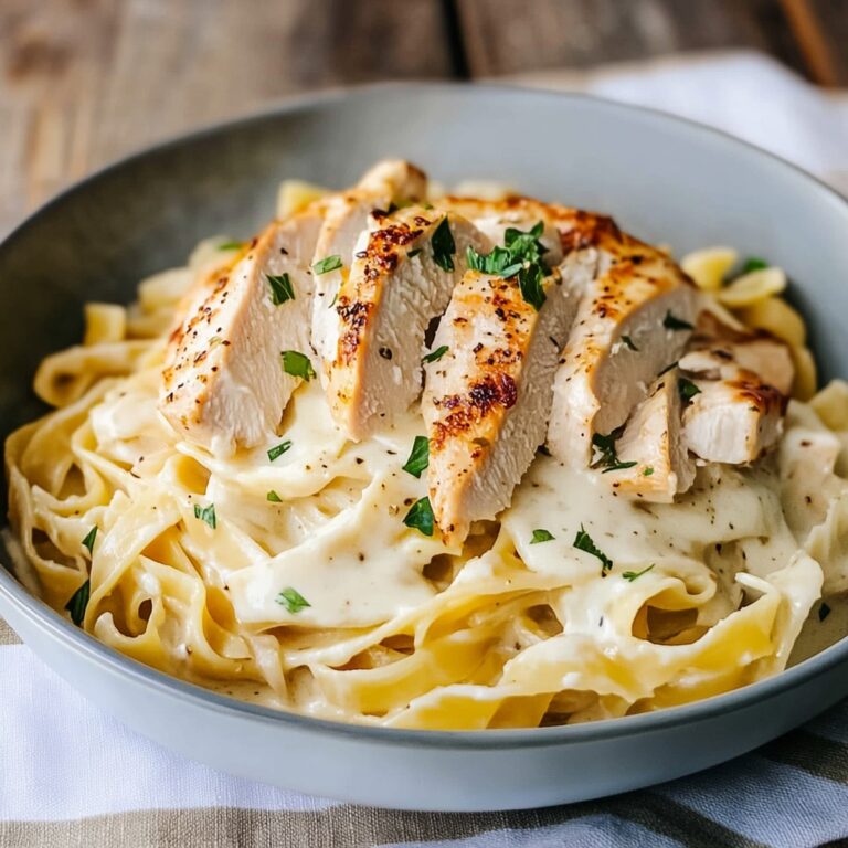 Slimming Low-Fat Chicken Fettuccine Alfredo Recipe