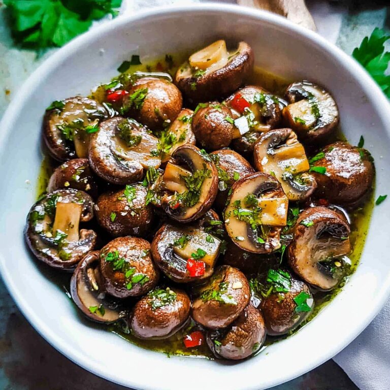 Tangy Marinated Mushrooms Recipe
