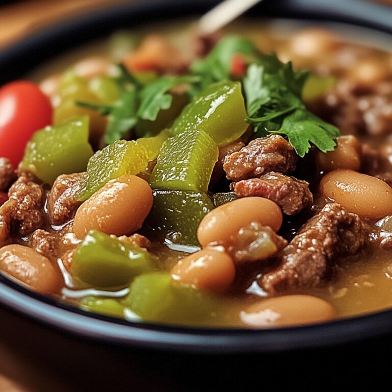 Slow Cooker Pinto Beans, Green Chile And Beef Recipe