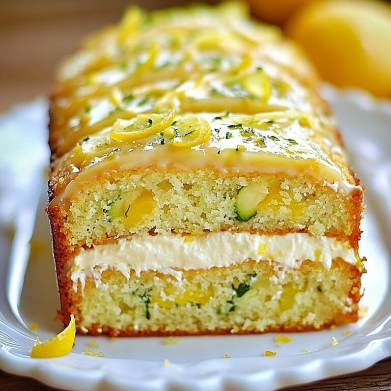 Lemon Zucchini Cake With Cream Cheese Filling Recipe