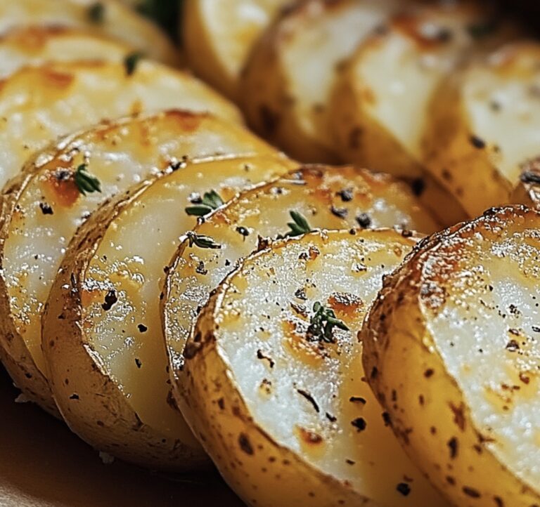 Crispy Sliced Baked Potatoes Recipe