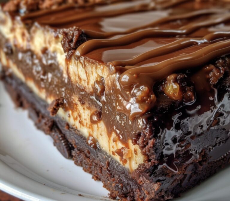 Caramel Brownie Cheesecake Recipe