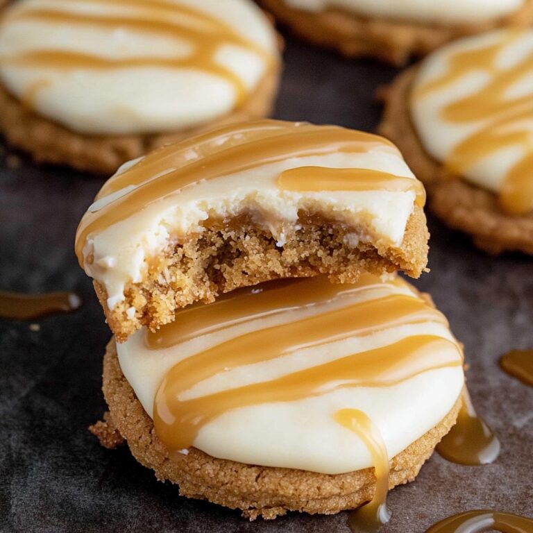 Heavenly Crumbl Salted Caramel Cheesecake Cookies Recipe