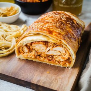Twisted BBQ Chicken Stromboli Recipe