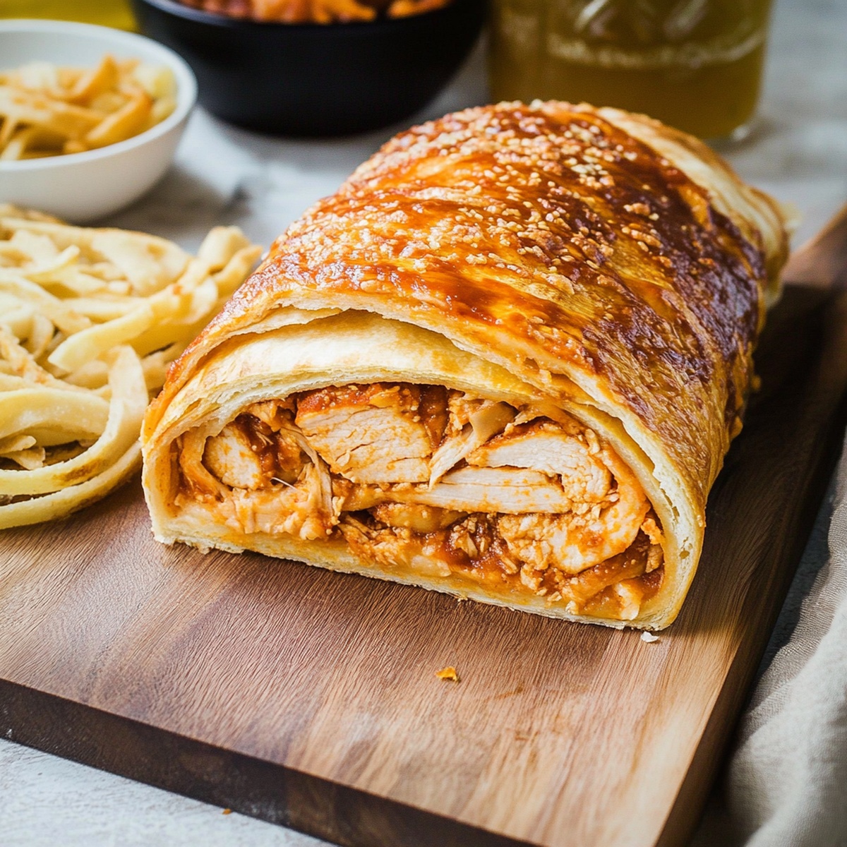 Twisted BBQ Chicken Stromboli Recipe