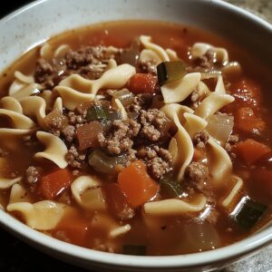 Hamburger Noodle Soup Recipe