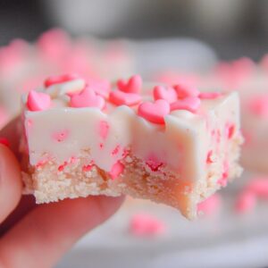 Romantic Valentines Day Sugar Cookie Fudge Recipe
