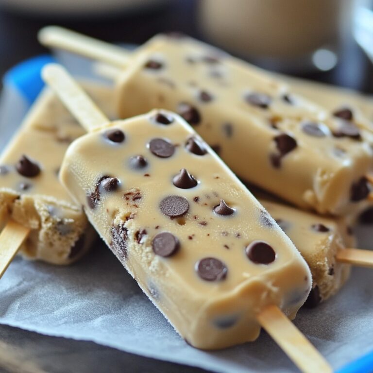 Chocolate Chip Ice Cream Pops Recipe