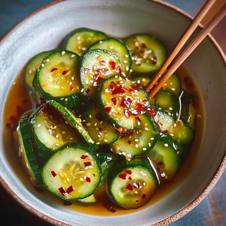 Crisp Asian Cucumber Salad Recipe