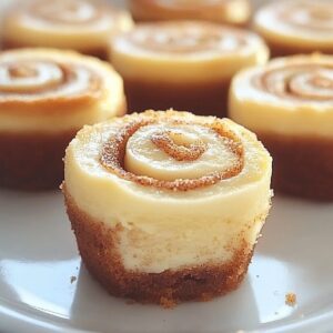 Mini Cinnamon Roll Cheesecakes Recipe
