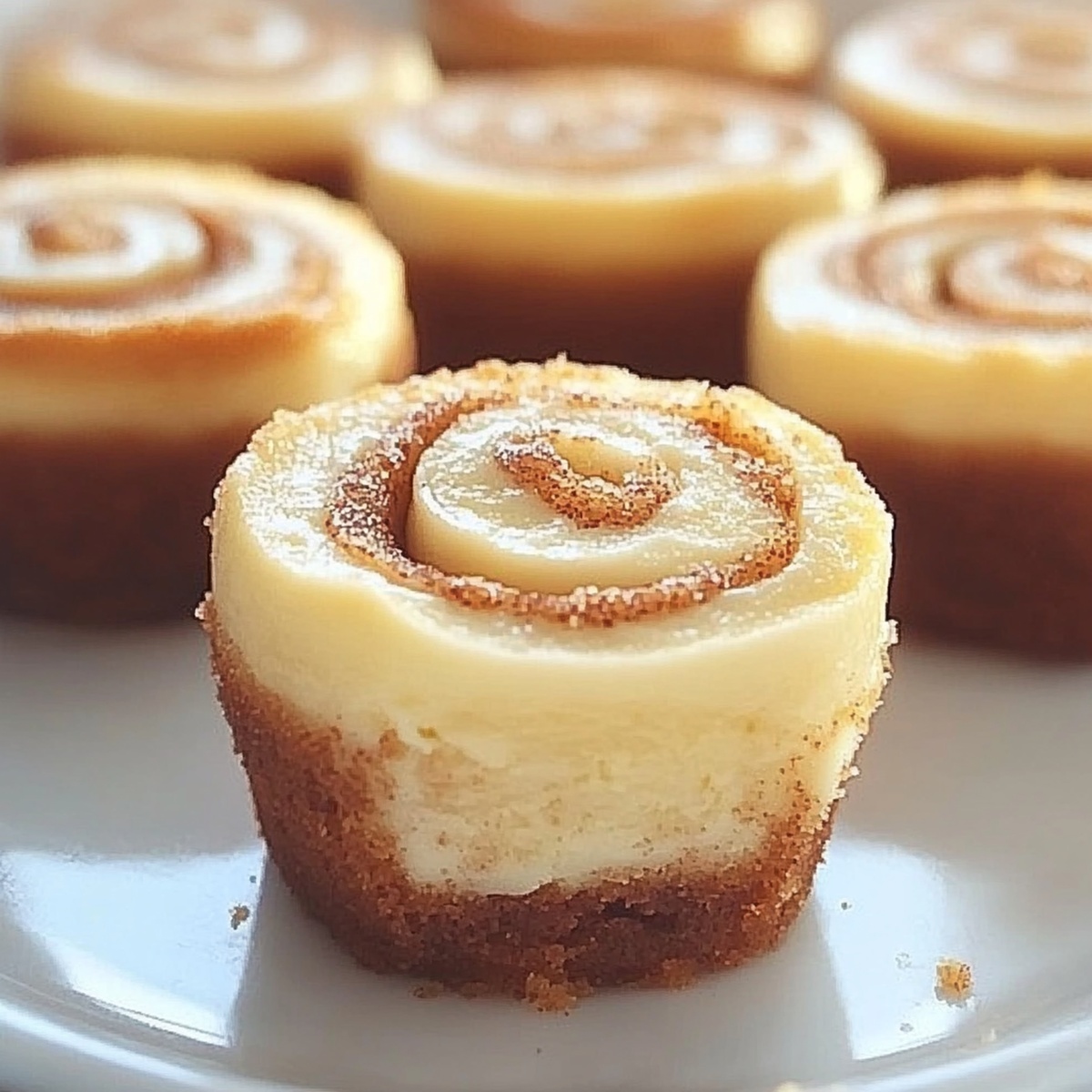 Mini Cinnamon Roll Cheesecakes Recipe