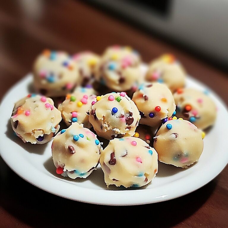 No-Bake Funfetti Cookie Dough Bites Recipe
