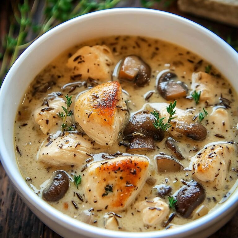Creamy Mushroom Chicken And Wild Rice Soup Recipe