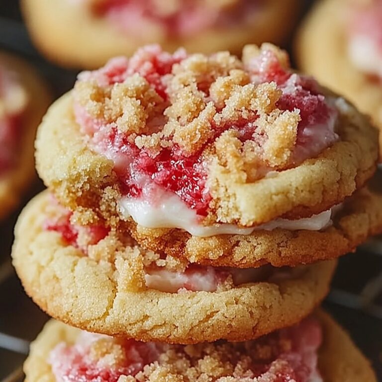 Luscious Strawberry Cream Cheese Crumble Cookies Recipe