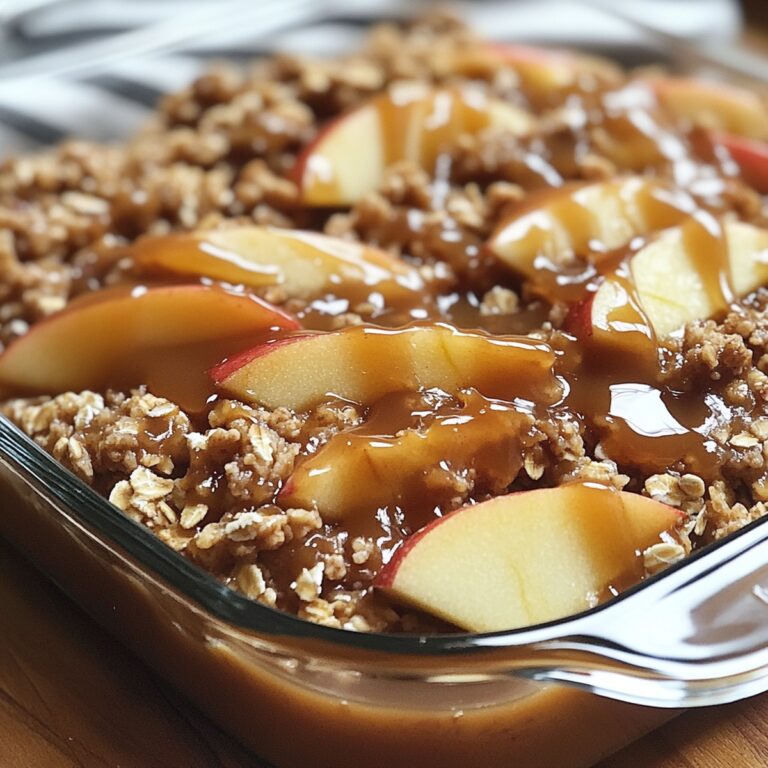 Caramel Apple Oatmeal Bake Recipe