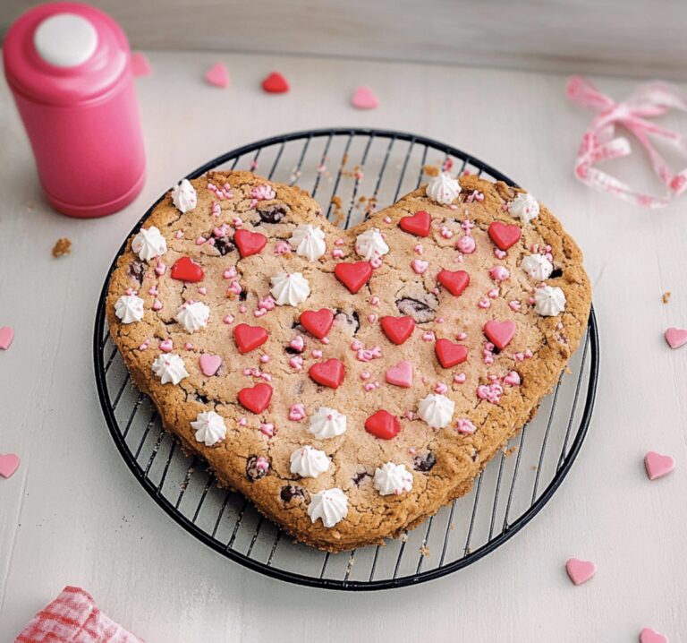 Magical Heart Shaped Cookie Cake Recipe