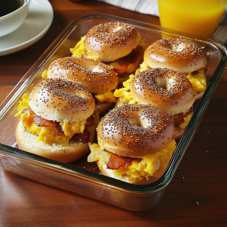 Bagel Breakfast Sliders Recipe