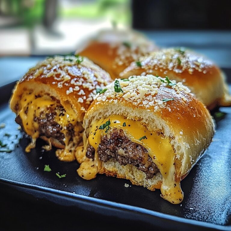 Garlic Parmesan Cheeseburger Bombs Recipe