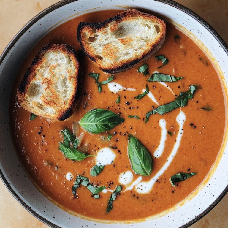 Vibrant Vegan Tomato Basil Soup Recipe