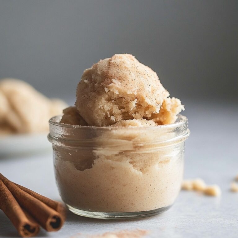 Silky Edible Snickerdoodle Cookie Dough Recipe