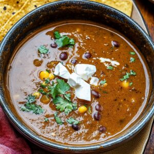 Hearty Mexican-Style Black Bean Soup Recipe