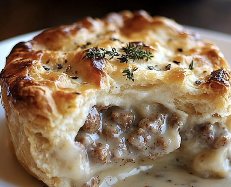 Sausage, Gravy, And Biscuit Pie Recipe