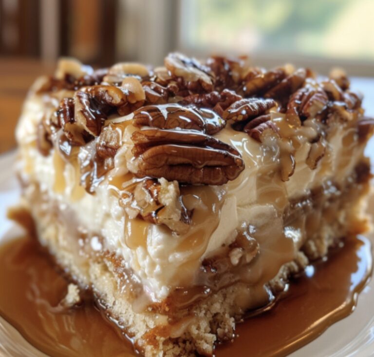 Butter Pecan Praline Poke Cake Recipe