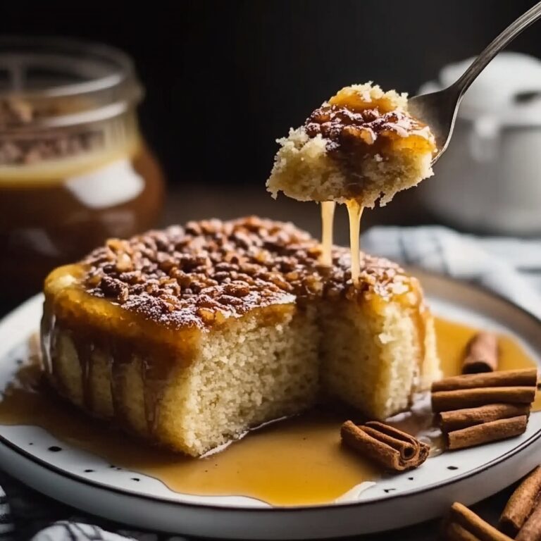 Caramel Pecan Upside-Down Cake With Cinnamon Recipe