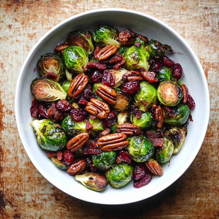 Brussels Sprouts With Bacon, Pecans, And Cranberries Recipe