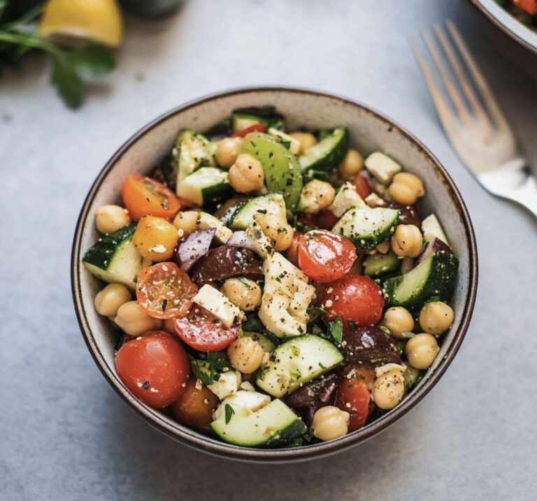 Vibrant Mediterranean Chickpea Salad Recipe
