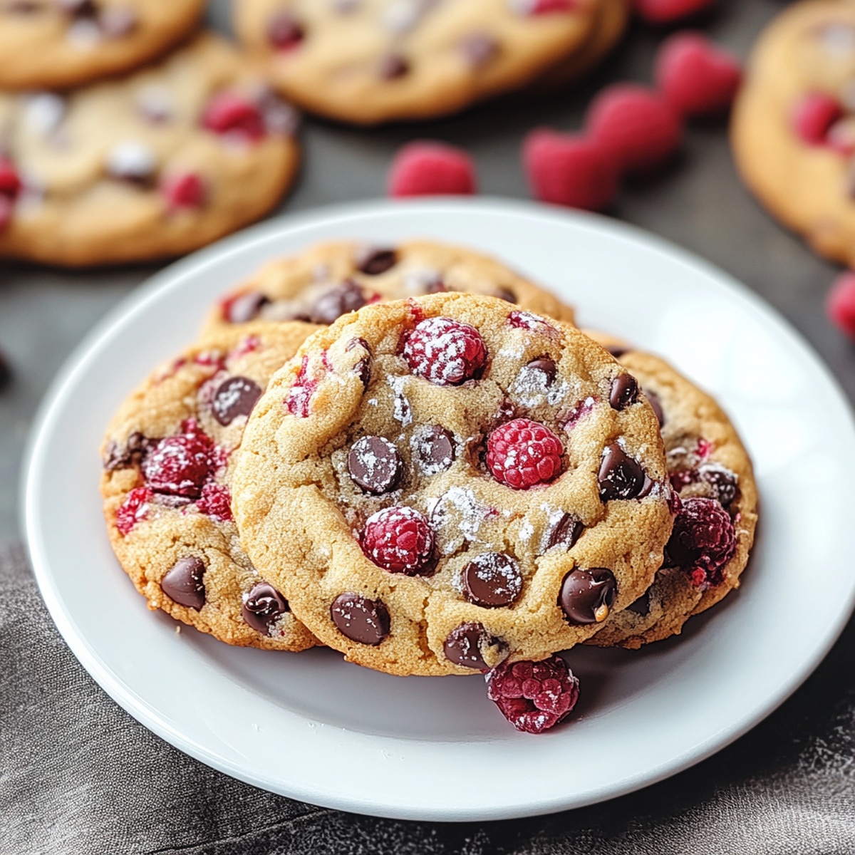 Irresistible Raspberry Chocolate Chip Cookies Recipe