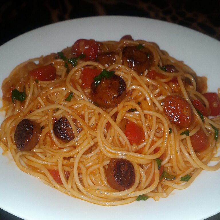 Crispy Fried Spaghetti Sausages Recipe