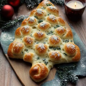 Cheesy Christmas Tree Bread Recipe