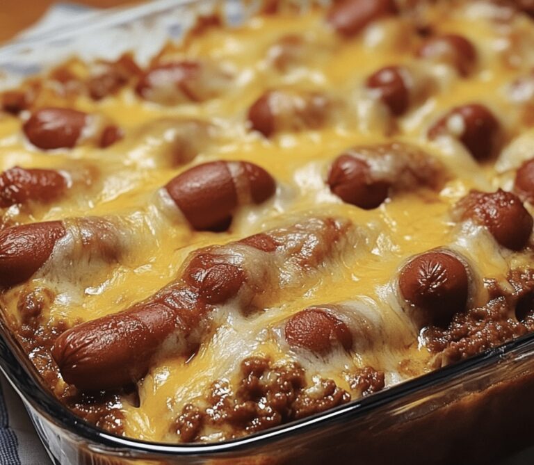 Chili Cheese Dog Casserole Recipe