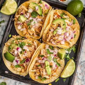 Tender Crockpot Chicken Tacos Recipe
