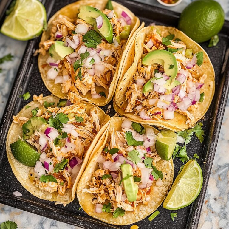 Tender Crockpot Chicken Tacos Recipe
