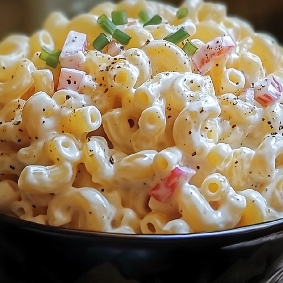 Sweet Amish Macaroni Salad Recipe