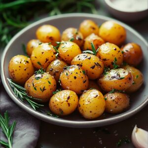 Crispy Roasted Baby Potatoes With Rosemary And Garlic Recipe