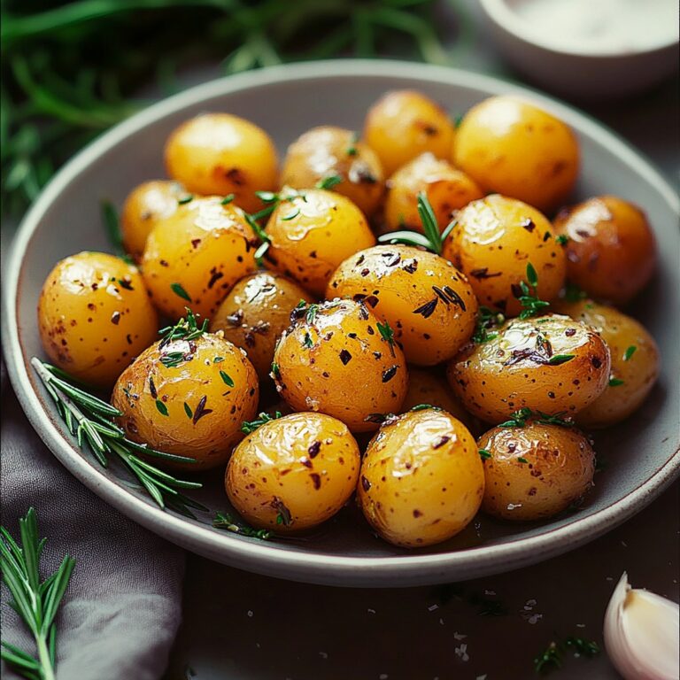 Crispy Roasted Baby Potatoes With Rosemary And Garlic Recipe