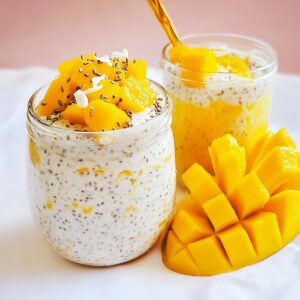 Tropical Mango Coconut Overnight Oats Recipe