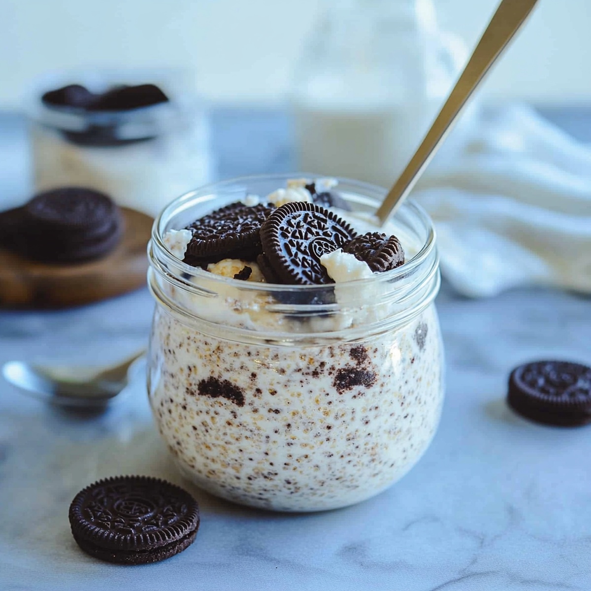 Dreamy Oreo Overnight Oats Recipe