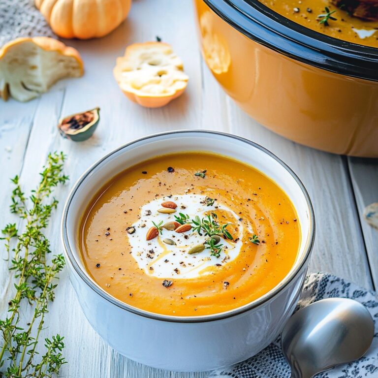 Cozy Crock-Pot Butternut Squash Soup Recipe