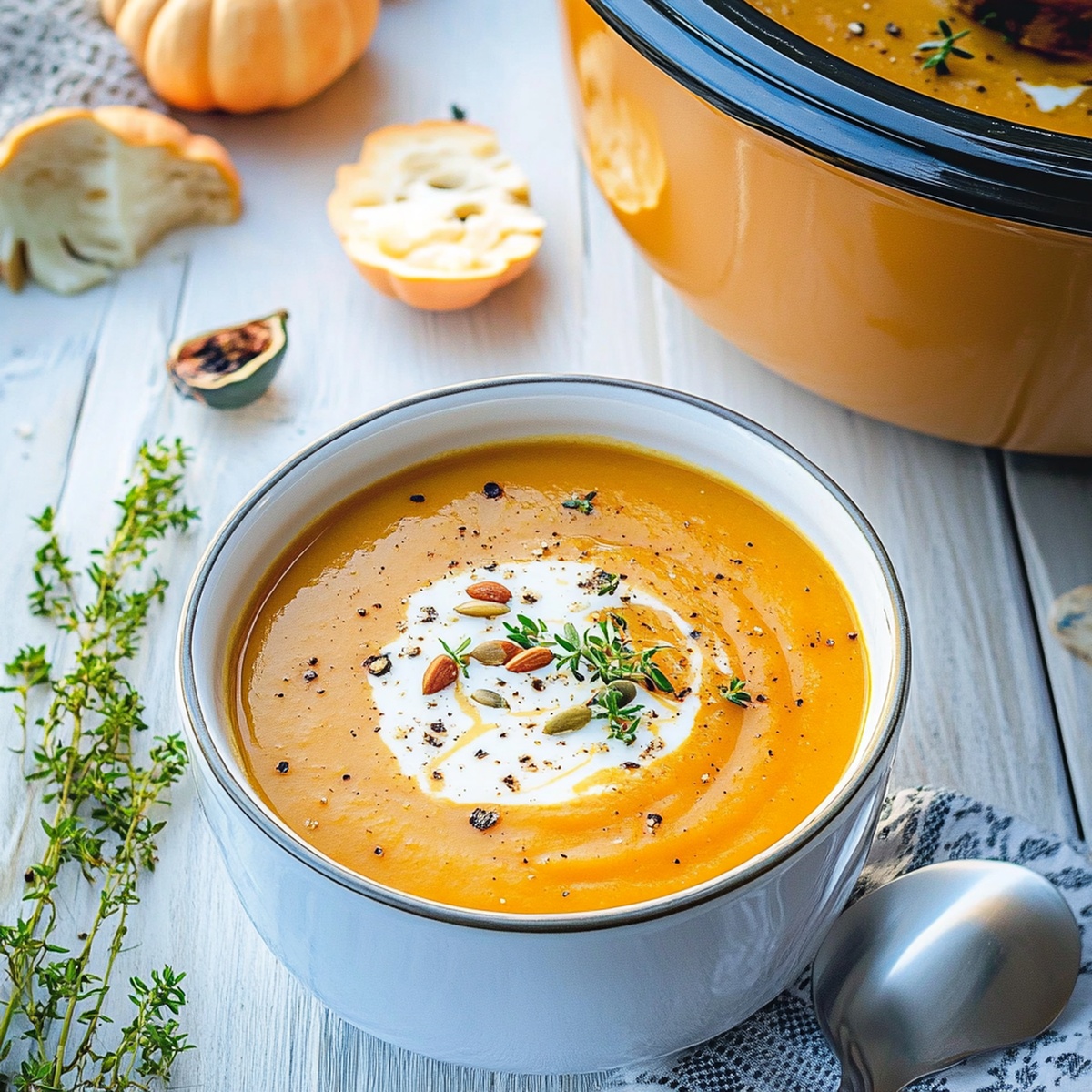Cozy Crock-Pot Butternut Squash Soup Recipe