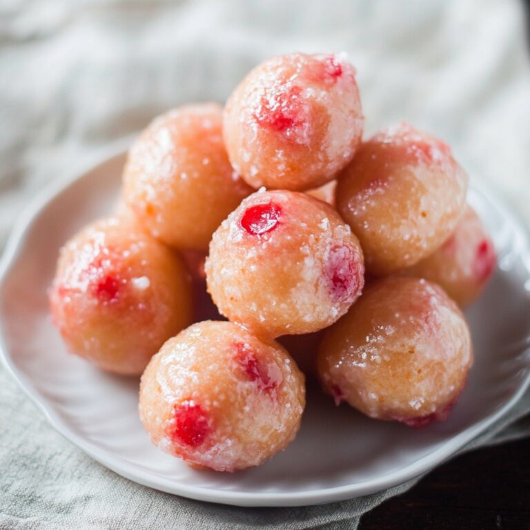 Cherry Doughnut Holes Recipe