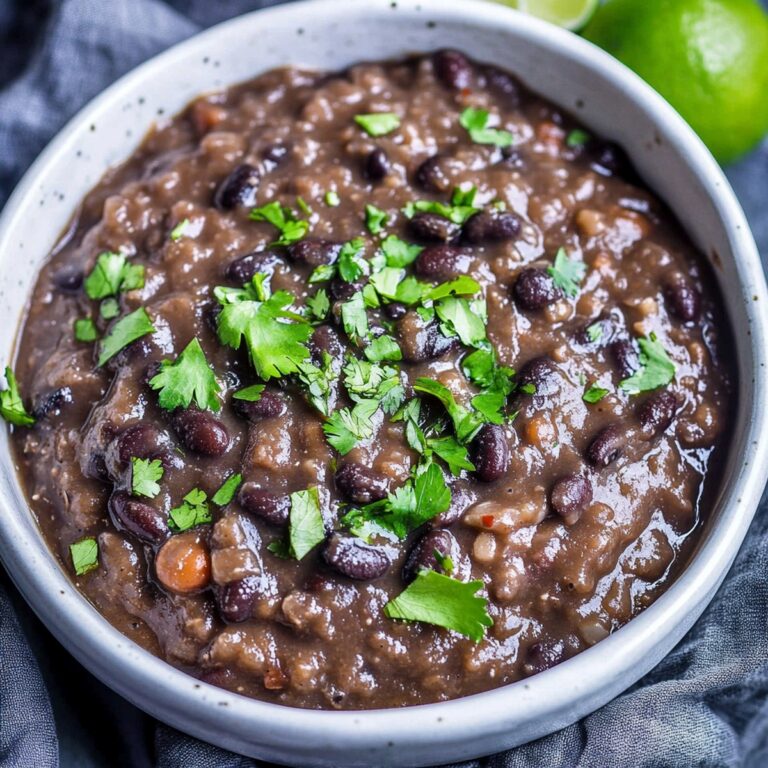 Smoky Refried Black Beans Recipe