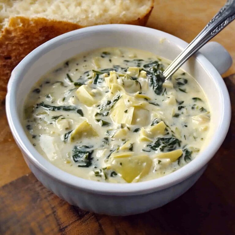 Silky Spinach Artichoke Soup Recipe