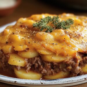 Hearty Cowboy Beef And Potato Casserole Recipe
