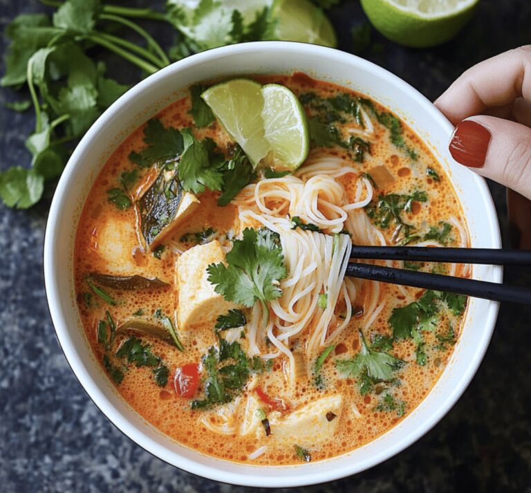 Spicy Thai Red Curry Noodle Soup Recipe