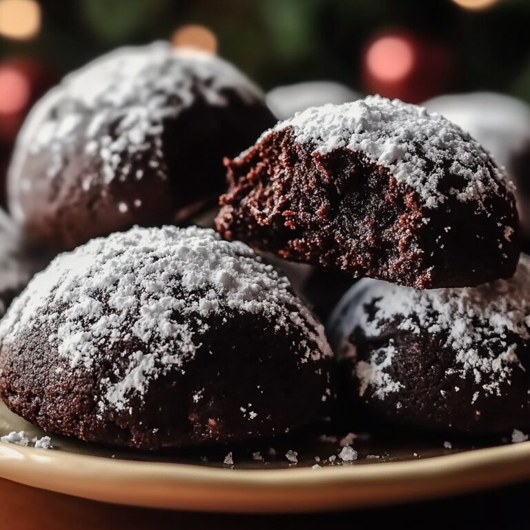 Double Chocolate Snowball Cookies Recipe